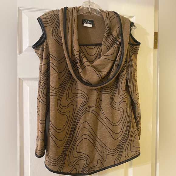 Cowl neck peek a boo shoulder sweater - Picture 1 of 7